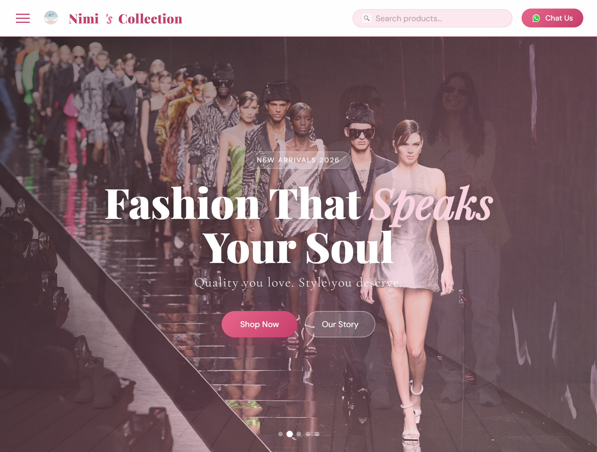 Fashion and Clothing Website screenshot