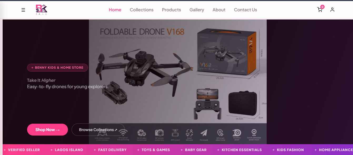 Kids&Homestore website