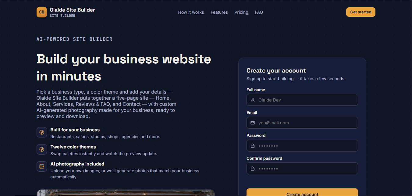Site Builder